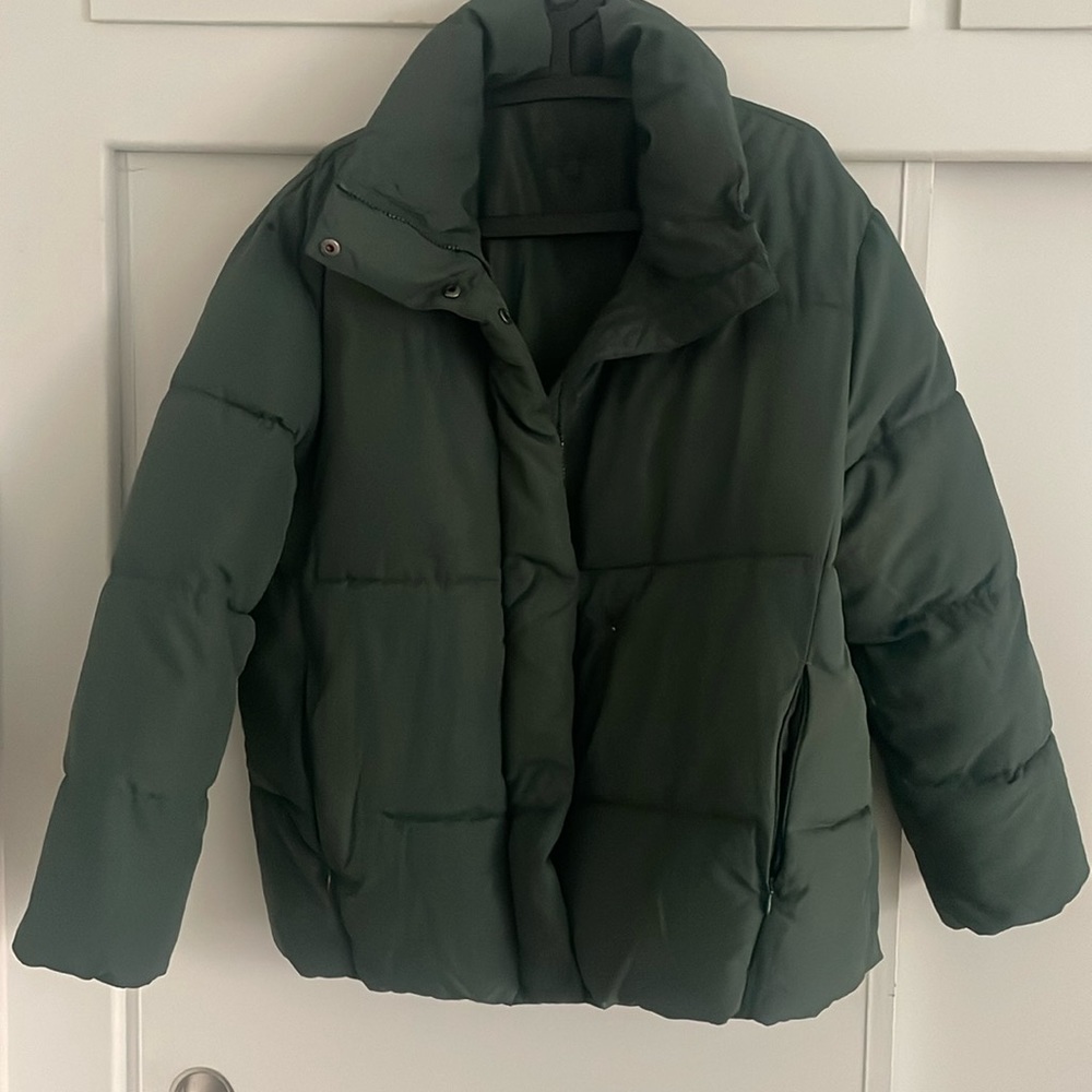Splendid Green Puffer Jacket